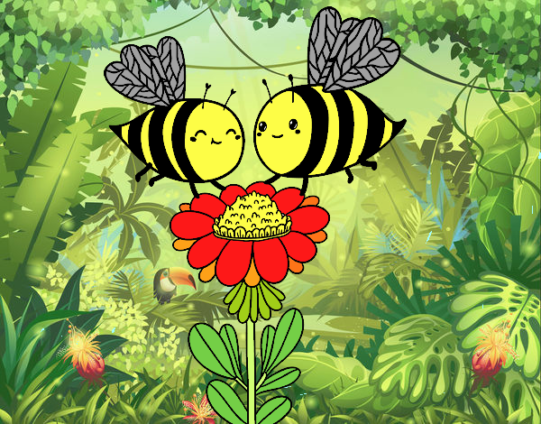 Pareja de abejas