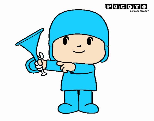 Pocoyo y su trompeta magica :>