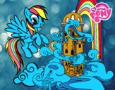 Rainbow Dash en su palacio