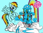 Rainbow Dash en su palacio