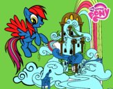 Rainbow Dash en su palacio