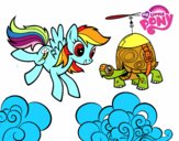 Rainbow Dash y la tortuga tanque