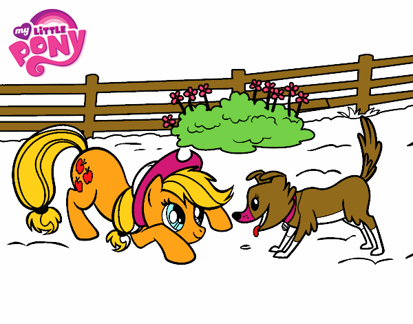 Applejack y Winona