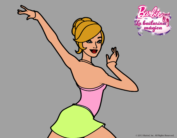 Barbie en postura de ballet