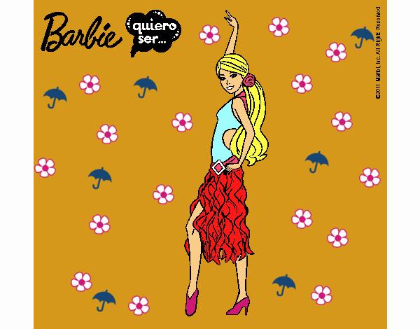 Barbie flamenca