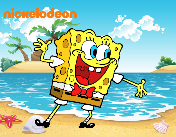 Bob Esponja saludando