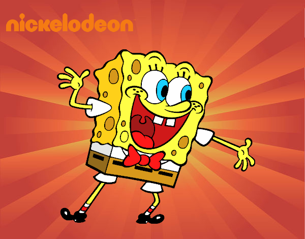 Bob Esponja saludando