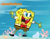 Bob Esponja saludando