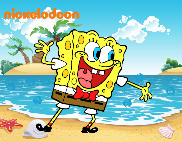 Bob Esponja saludando