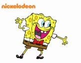 Bob Esponja saludando