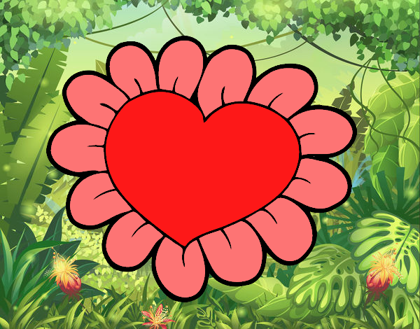 Corazón flor