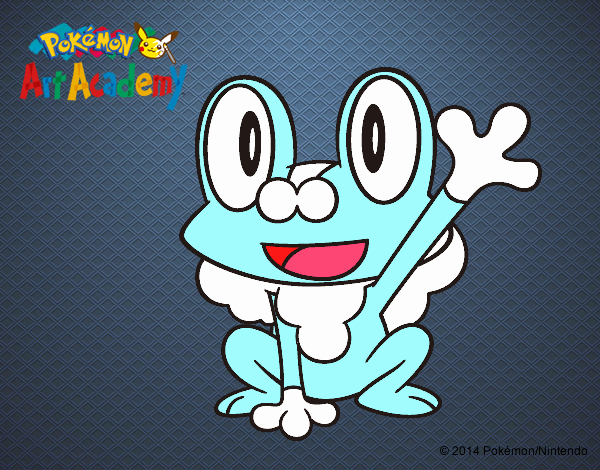 Froakie saludando