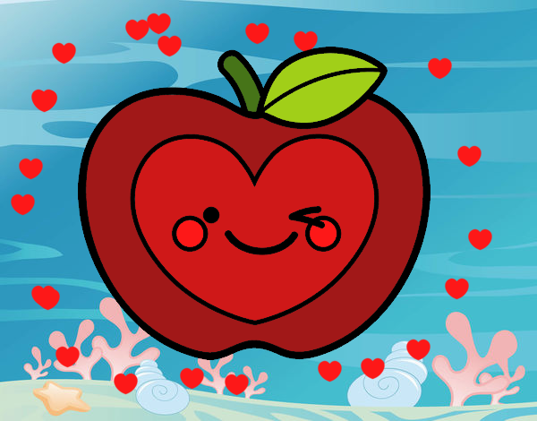 Manzana corazón