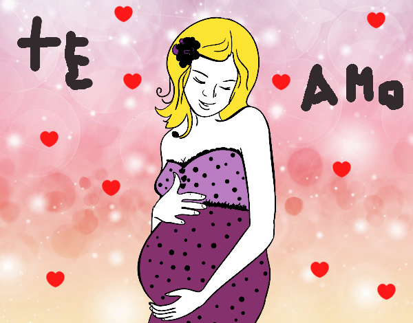 Dibujo de Mujer embarazada feliz pintado por en  el día 21-08-20  a las 17:20:38. Imprime, pinta o colorea tus propios dibujos!