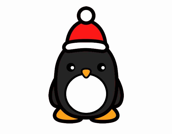 Pingüino navideño