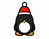 Pingüino navideño