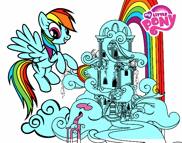 Rainbow Dash en su palacio