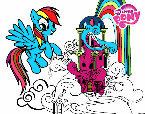 Rainbow Dash en su palacio