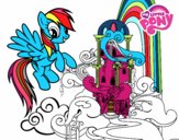 Rainbow Dash en su palacio