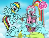 Rainbow Dash en su palacio