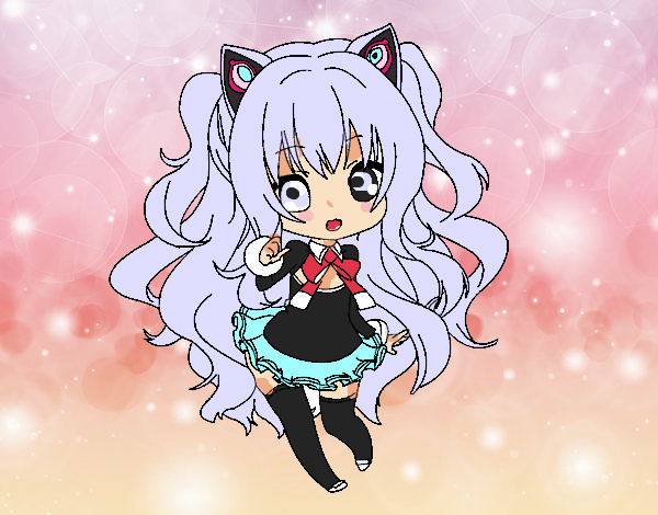 una loli chibi muy kawaii xdxdxd