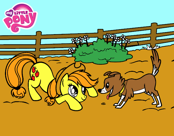 Applejack y Winona