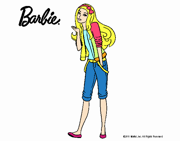 Barbie con look casual