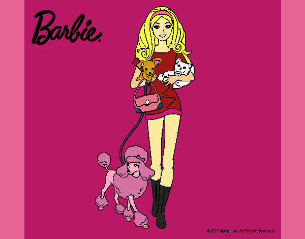 Barbie con sus mascotas