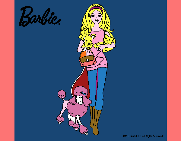 Barbie con sus mascotas