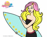 Barbie va a surfear