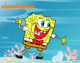 Bob Esponja saludando