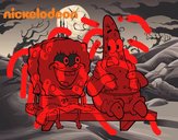 Bob Esponja y Patricio en bañador