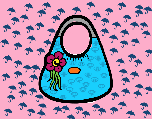 Bolso con flor