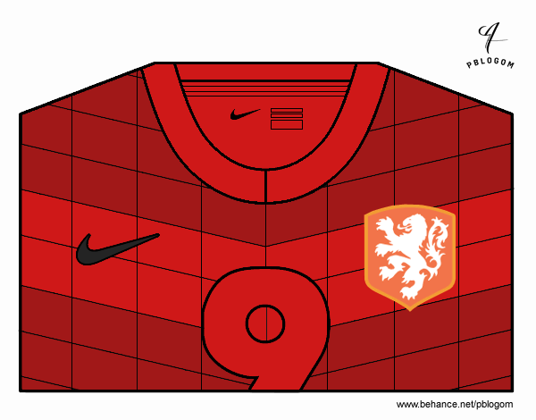 Camiseta del mundial de fútbol 2014 de Holanda