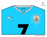 Camiseta del mundial de fútbol 2014 de Uruguay