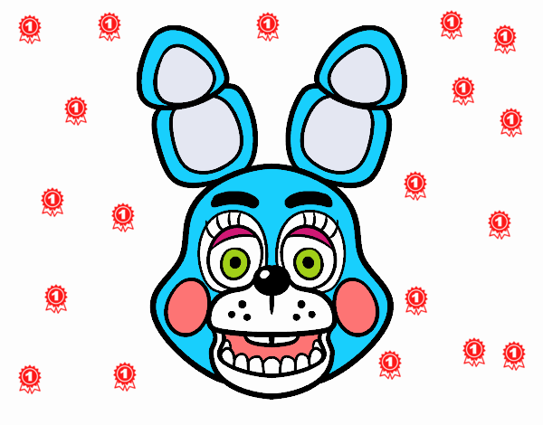 Cara de Toy Bonnie de Five Nights at Freddy's