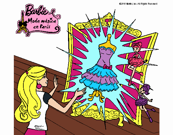 barbie y el vestido.