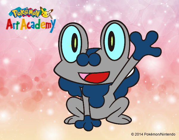 Froakie saludando