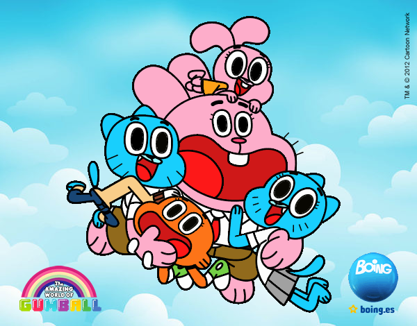 Gumball y amigos contentos