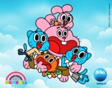 Gumball y amigos contentos