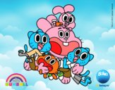 Gumball y amigos contentos