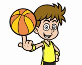 Jugador de baloncesto junior