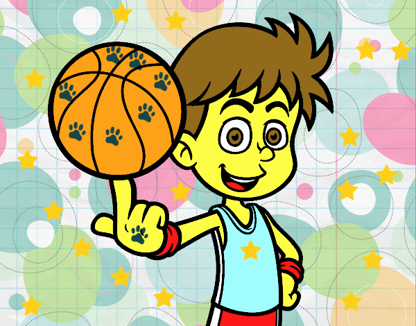 Jugador de baloncesto junior