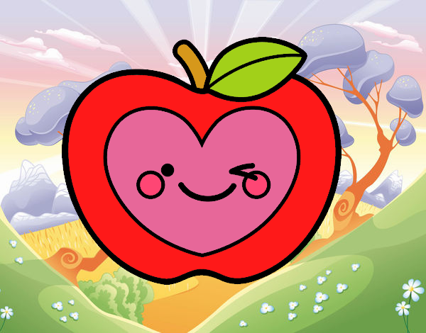 Manzana corazón