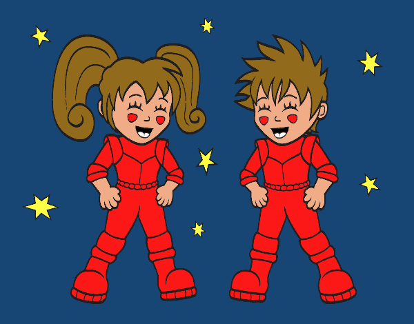 Niños astronautas