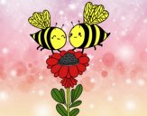 Pareja de abejas