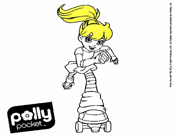 Dibujos para pintar de best sale polly pocket