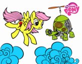 Rainbow Dash y la tortuga tanque