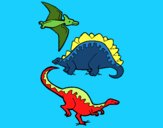 Tres clases de dinosaurios