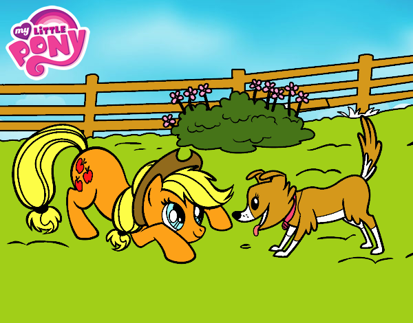 Applejack y Winona